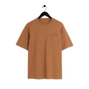 Soldes d'usine Nouveau design T-shirt homme à poche poitrine respirant séchage rapide personnalisé OEM Polyester/Coton Col rond Manches courtes - Product Image 1