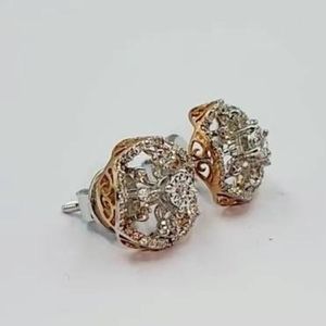 Elegantes Pendientes de Diamantes Cultivados en Laboratorio de 0.53 Ct en Oro de 14K, Certificados por IGI, Joyería Fina para Mujer, Bodas, Fiestas, Venta al Por Mayor OEM G-H - Product Image 5