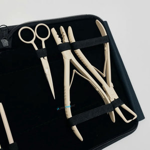 Kit de pinces professionnelles pour extensions de cheveux à micro-perles, logo personnalisé, type micro-anneaux, outils durables en acier inoxydable pour extensions de cheveux - Product Image 3