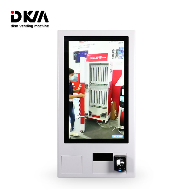 Dkm 32 Inches Touch Screen Age Card Reader Wall Mounted Vending Machine With ID Card Reader Verification