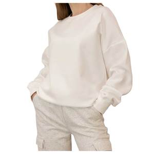 Oversized <b>Mock</b> <b>Neck</b> Sweatshirt Casual Loose Fit Fleece Pullover <b>Top</b> Women's Fashion Oversized <b>Mock</b> <b>Neck</b> Sweatshirt Drop Shoulder - Product Image 6