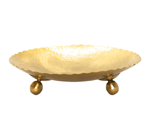 Bandeja Rectangular de Aluminio Hecha a Mano para Frutos Secos, Diseño de Hoja Dorada, Organizador Multicompartimentos, Duradera y Ecológica para el Hogar - Product Image 6