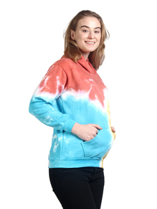 Solid Trader Vibrant Colorway Premium <b>Thick</b> <b>Fleece</b> Warm Cozy Relaxed Fit Outdoor Sporty Outwear Women Tie Dye Hoodie - Product Image 4