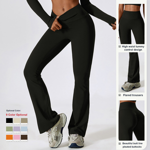 Ropa de Yoga y Gimnasio de Fábrica, Premium, Alta Calidad, 78% Nailon, 22% Elastano, Conjunto Deportivo de Manga Larga para Mujer, Top Deportivo, Leggings, Fitness - Product Image 2