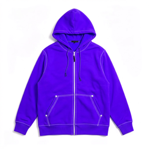 Manufacturer Custom Full <b>Zip</b> Hoodie Oversized Heavyweight Cotton Solid Hooded Jacket Unisex Streetwear Plain <b>Zip</b> <b>Up</b> Hoodies - Product Image 1