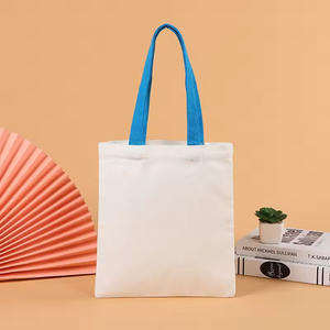 กระเป๋าผ้าแคนวาสขนาดใหญ่พิเศษ พิมพ์ลายตัวอักษรโลโก้ตามสั่ง ทนทาน ใช้ซ้ำได้ สำหรับใส่ของช้อปปิ้ง สะพายไหล่ได้ - Product Image 2