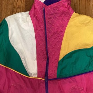 Women Anorak Track suit Set Windbreaker Worm Up Sport Color Block Nylon Zip up Coat Custom Digital Print Windproof <b>Waterproof</b> - Product Image 6