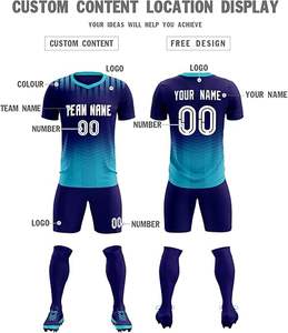 Uniforme de Fútbol de Último Diseño 100% Poliéster, Nuevo Estilo, Uniforme Profesional para Adultos, Calidad Premium, Color Personalizado, Secado Rápido - Product Image 4