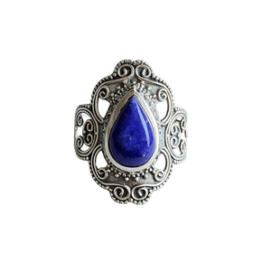 Bague en perle de lapis-lazuli de 6,2 grammes, bijoux élégants et stylés - Product Image 2