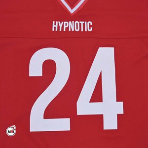 Maillot de sport pour homme le plus vendu, col rond, manches courtes, rouge, avec numéro 24 blanc imprimé, coupe classique, style sportif, design de logo personnalisé, 100 % coton - Product Image 6