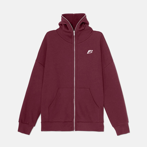 Sweat-shirts thermiques Y2K personnalisés à fermeture éclair intégrale, 100 % coton, style streetwear, design uni, coupe classique, décontracté, poche avant avec logo - Product Image 1