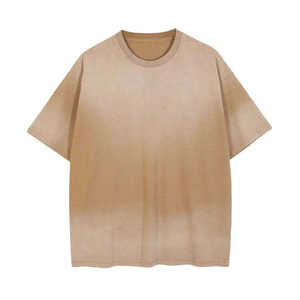 T-shirts pour hommes personnalisés 100 % coton, coupe classique délavée à l'acide, manches courtes, coupe ample, décontractés, respirants, anti-rétrécissement, faible MOQ - Product Image 6