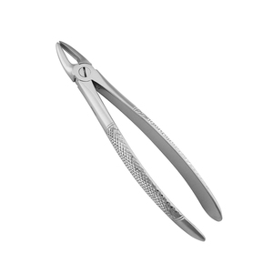 Manual Stainless Steel Class II Tooth Forceps for Lower Molar Extraction American <b>Pattern</b> Dental Plier Cow Horn Half Gold Design - Product Image 6