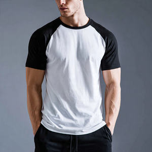 T-shirts de sport pour hommes à manches courtes, col rond, polyester/coton, séchage rapide, respirant, léger, été - Product Image 1