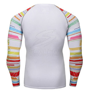Rashguard de BJJ à manches longues pour homme, haute mobilité, en Spandex/Polyester UPF50+, pour la course et l'entraînement - Product Image 4