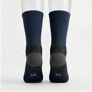 North Approach Crew <b>Socks</b> Blue Breathable <b>Running</b> <b>Socks</b> for Adults Spring Season - Product Image 2