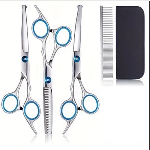 Kit de herramientas de peluquería premium, tijeras de aseo para mascotas, juego de tijeras profesionales para peluquero, material de acero, cuchilla, juego de tijeras para aseo de mascotas - Product Image 1