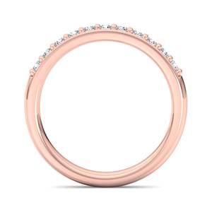 Anillo de lujo en oro rosa, oro blanco y oro amarillo, certificado por IGI, joyería fina, anillo de compromiso y boda para mujer - Product Image 2