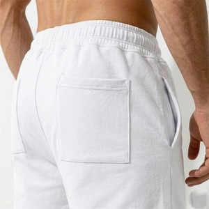 Pantalones Cortos Blancos Lisos Premium para Hombre, Tela Suave al Tacto, Cintura Ajustable con Cordón, Corte Informal y Relajado, Uso Diario, Ligeros y Transpirables - Product Image 4