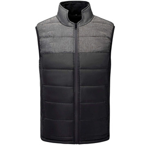 Gilet matelassé décontracté et respirant pour homme, collection hiver 2026, avec fermeture éclair et logo personnalisable - Product Image 3