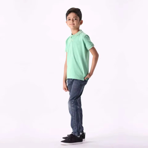 Polo de golf pour hommes et garçons grande taille à manches courtes, en polyester/coton, anti-plis, respirant, séchage rapide, double épaisseur, haute qualité - Product Image 6
