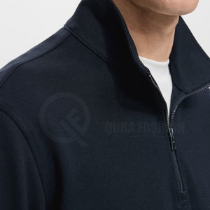 Haut en polaire mi-zippé pour homme en coton mélangé, style décontracté, haute qualité, toucher doux, confort extérieur - Product Image 4