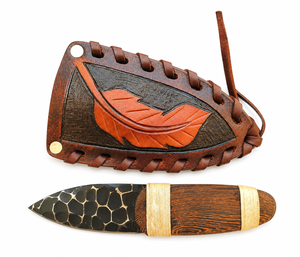 Cuchillo de Acero Forjado a Mano Personalizado con Mango de Madera, Hoja de Pata de Oveja, para Camping y Uso al Aire Libre - Product Image 3