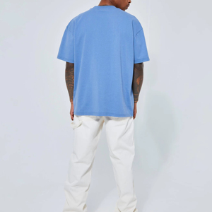 High Quality Hot Sale Custom Logo 100% Cotton Crew Fitness Puff Printing T-<b>shirt</b> <b>Men</b> Breathable <b>Thick</b> O Neck T <b>Shirt</b> - Product Image 3