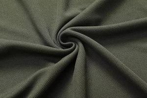 Men's Long Sleeve Solid Cotton Pique Polo Shirt Casual Anti-Wrinkle Regular Fit Knitted Design Button Front Green - Product Image 6