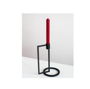 Lanterne en fer artisanale avec support métallique pour centre de table, éclairage domestique, mariages et dîners - Product Image 5