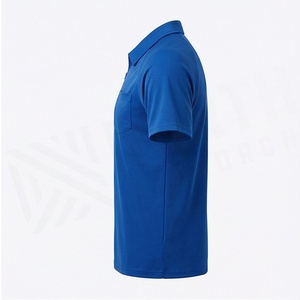 เสื้อโปโลชายคุณภาพดีแบบใหม่ล่าสุด ลายเรียบ สีตามสั่ง ไซส์ใหญ่พิเศษ ผ้าฝ้าย 100% เสื้อซิป - Product Image 3