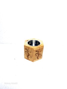 Hand-Made Wooden Incense <b>Burner</b> With Palm Tree Design Aromatic Diffuser All-Season Use - Product Image 5