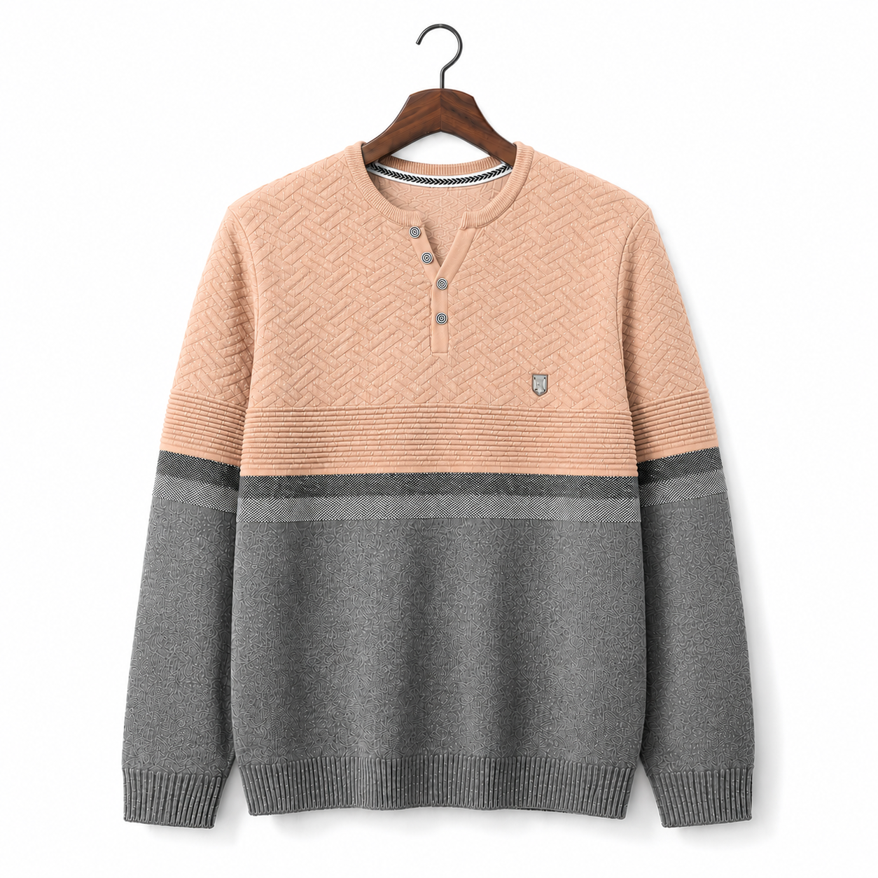 Peach Fuzz - Grey Melange