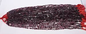 Perles lisses en grenat rhodolite naturel 5x8 MM, perles de pierre précieuse grenat rouge en forme de poire, 14 pouces, perles fantaisie en forme de poire en grenat rhodolite - Product Image 5