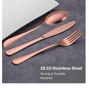 Ensemble de couverts en acier inoxydable 5 pièces, finition miroir, pour la maison, l'hôtel, le restaurant, au meilleur prix. - Product Image 4