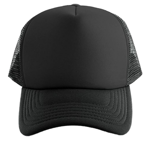Custom Logo 5-Panel Polyester Trucker Hat for Sublimation Classic <b>Foam</b> Mesh Hip Hop for Cycling Outdoor Beach Activities - Product Image 1