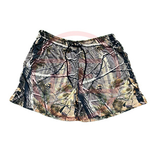 Pantalones Cortos Personalizables para Hombre, 100% Poliéster, Camuflaje Bosque, Malla Transpirable, Ecológicos, de Secado Rápido, con Cordón Ajustable, Estilo Urbano, Servicio OEM - Product Image 1