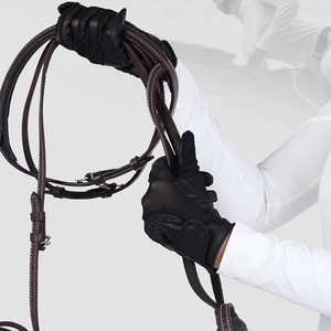 Guantes de Equitación Ligeros de Marca Privada con Logotipo Personalizado, de Secado Rápido, Cómodos y Transpirables, Hechos de Cuero Genuino - Product Image 5