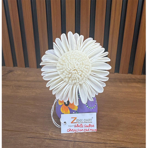 Flores Artificiales de Madera Sola Hechas a Mano, Ecológicas y Más Vendidas, Disponibles en Tamaños (6/8/10cm) para Decoración del Hogar y Navidad - Product Image 1