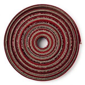 Cinta de Yute Natural de 25 mm de Neelkamal Industries con Franja Metálica Roja, Cinta Decorativa de Arpillera para Envolver Regalos y Empaquetar - Product Image 6