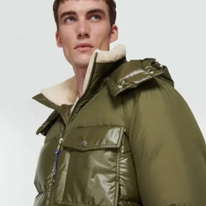 Chaqueta Acolchada Brillante RTS, Estilo Moderno, Chaqueta Bomber para Hombre, Tallas Grandes, CP-MPJ-17 - Product Image 4