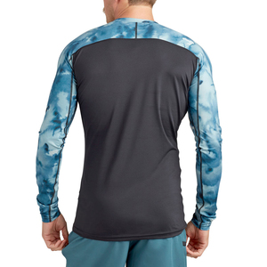 Custom <b>Men's</b> Long Sleeve Rash Guard Moisture Wicking Sportswear Top with Private Label Service Bulk Supply - Product Image 4