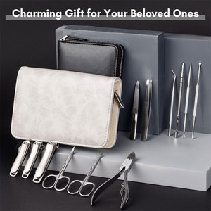 Stainless Steel <b>Manicure</b> <b>Kit</b> Professional Grooming <b>Kits</b> Nail Care Tools <b>Manicure</b> Set Nail Clippers Pedicure <b>Kit</b> - Product Image 5