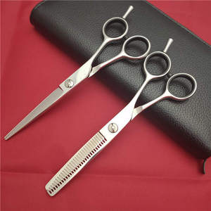 Ciseaux de barbier professionnels en acier inoxydable 4Cr13 avec manche en céramique, 8,25 pouces, pour droitiers, avec logo personnalisé, outils de coiffure et de stylisation - Product Image 3
