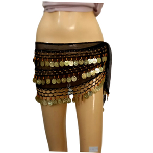 Foulard de danse orientale, jupe de danse du ventre, costume de danse à paillettes, équipement de danse (USA) - Product Image 3