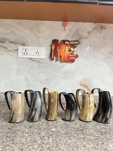 Most Selling Handmade Animal Style Drinking Horn Mug with Glossy Surface Portable for Parties & Events Viking drinking horn mug - Product Image 3