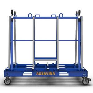 Ausavina One Stop A-Frame Transport Rack <b>Trolley</b> Cart Dolly for Glass Granite Stone and Marble - Product Image 2