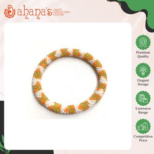 Pulseras de Cuentas de Vidrio Hechas a Mano en Nepal, Diseño Elegante de Calidad Superior, Multicolores, de Moda para Mujer - Product Image 2