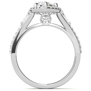 Pear Cut <b>Solitaire</b> Moissanite <b>Ring</b> 925 Sterling <b>Silver</b> Engagement <b>Ring</b> Bridal Promise Wedding Party Jewelry - Product Image 4