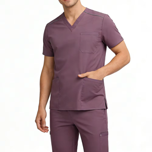 Ensemble d'uniformes médicaux en coton 100% OEM pour infirmières, approvisionnement en gros - Product Image 2